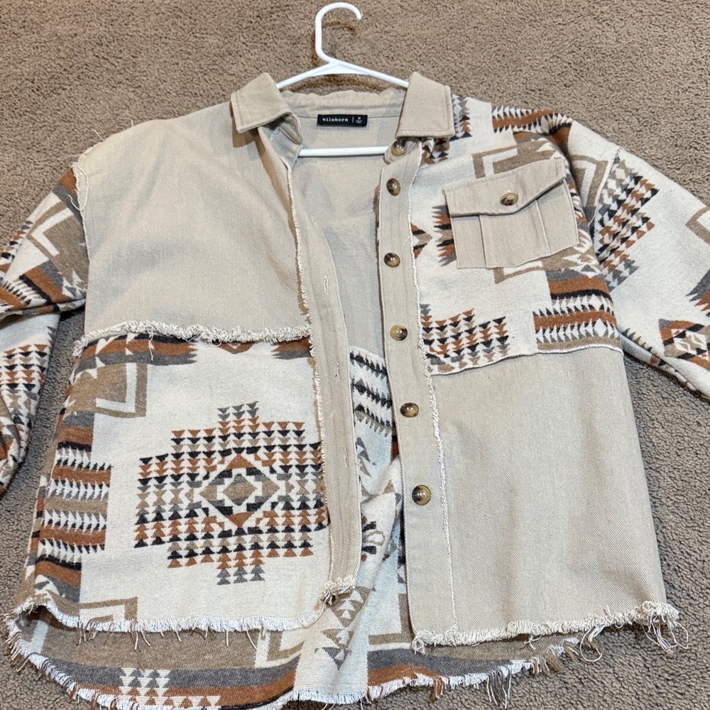 Universal Thread Southwestern Patterned Jacket - image 1